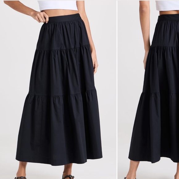 STAUD Dresses & Skirts - STAUD Sea Skirt Black